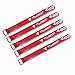 iFlight 5pcs RC LiPo Battery Tie Down Rubberized Straps Non-Slip 20x200mm with Metal Buckle for FPV Racing Drone Quadcopter (red)