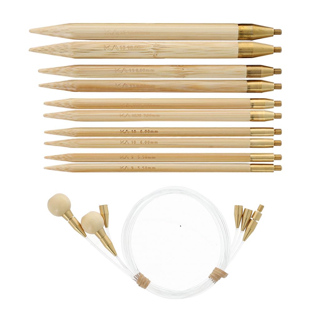 Seeknit - Seeknit Shirotake (Size L) Interchangeable Circular Needle Set - 1 Piece, Beige