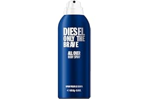 Diesel Only The Brave, Body Spray for Men, Fougere Scent With Notes of Lemon, Rosemary & Ambery Wood, 6.8 Fl. Oz.