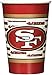 Duck House Sports NFL San Francisco 49Ers Disposable Paper Cups, Pack of 20