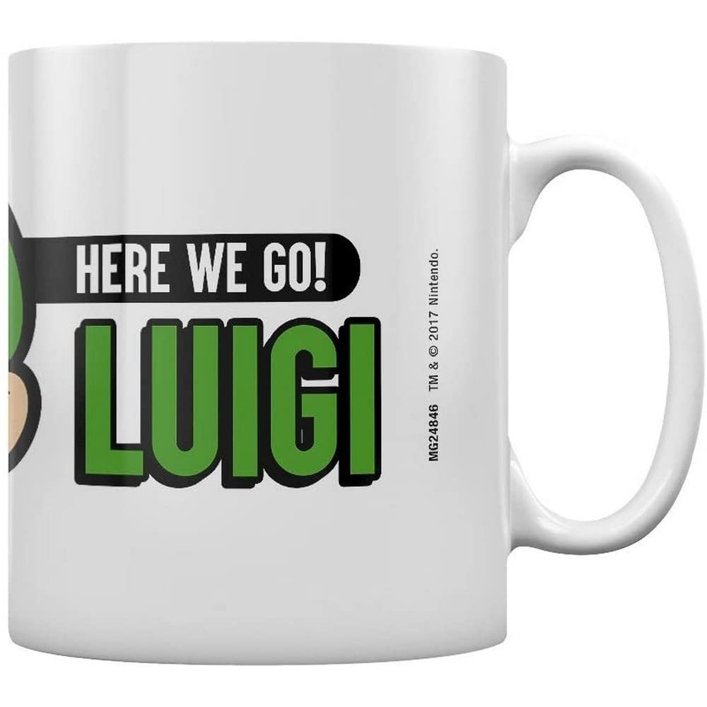 Pyramid - Super Mario Here We Go Luigi Coffee Mug, Multicolour