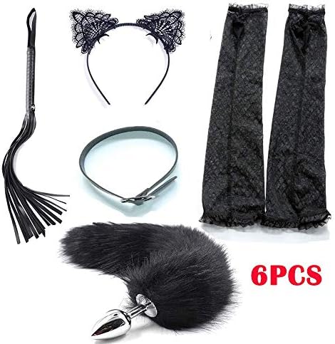Vitnette Fox Tail Headband Headwear - B-ütt an-âl Pl-ùg T-ö-ys for Wömén Bêginnêrs