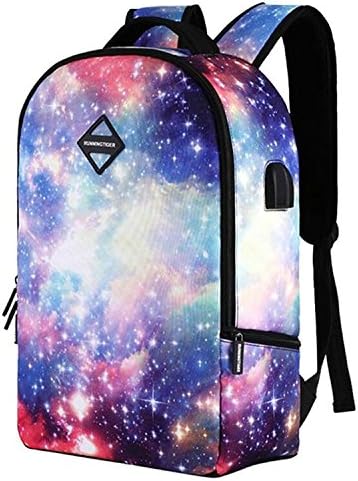 Unisex Galaxy Waterproof School Backpack Fits 15" Laptop