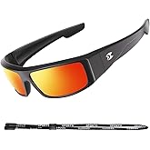suoso Polarized Sports Sunglasses for Men: UV400 Protection Wrap Around Women Sun Glasses for Fishing Golf Running