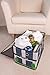 Clever Creations Police Station Collapsible Storage Organizer Folding Storage Box for Bedroom, Living Room, & Family Room | Perfect Size for Books, Clothes, Electronics, or Gadgets