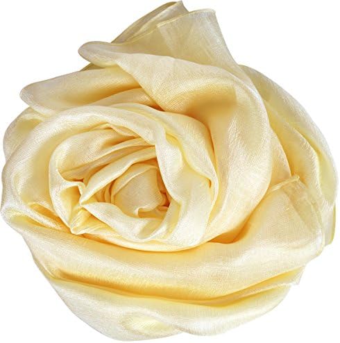 Sangbo Soft Lightweight Chiffon Scarves Solid Color Sheer Scarfs for Women