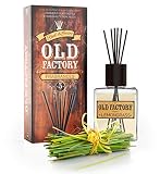 Reed Diffuser Set - Lemongrass - Essential Oil Aromatherapy Scent Bottle and 6 Clog-Resistant Fiber Reeds - Premium Scented Diffusers for Oils - 5-Ounces