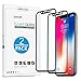 iPhone X 3D Full Coverage Screen Protector [2-Pack] - OMOTON [Tempered Glass] [Easy Installation] [High Responsivity] HD Screen Protector for Apple iPhone X/10