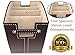 Remote Control Holder Caddy Bedside Organizer | Nightstand Storage Desk Accessories | Rotating Base Faux Leather Multiple Compartments by Kyle Matthews Designs