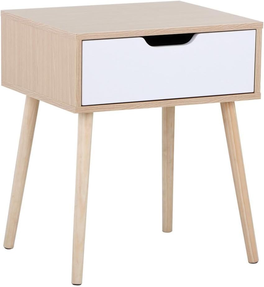 Best Yaheetech Wood Console Table Hall Table With One Drawer Black