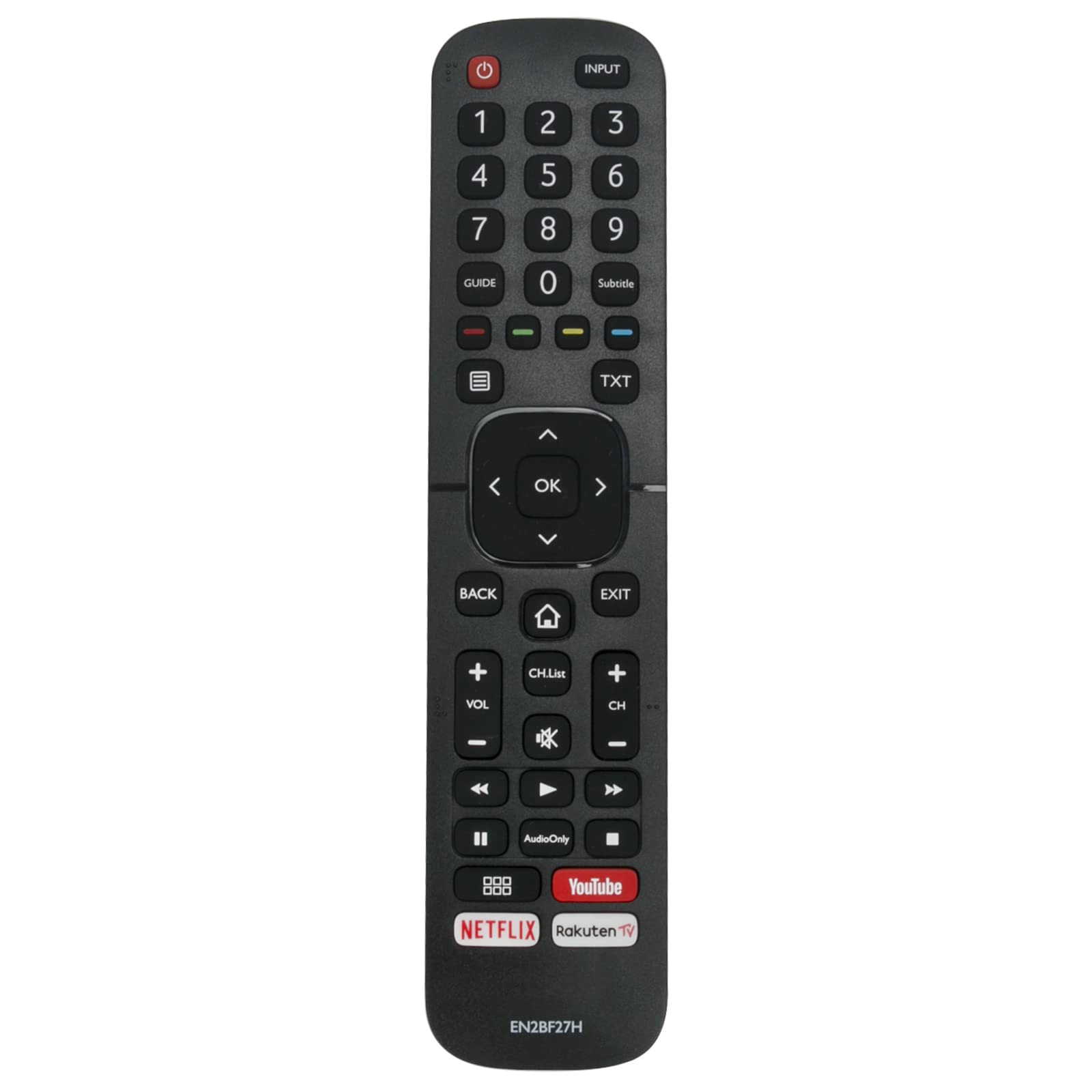 EN2BF27H Replacement Remote Control Fit for Hisense UHD Smart TV H43B7100 H43B7120 H43B7140 H43BE7000 H43BE7010 H43BE7030 H43BE7050 H43B7100UK H43BE7000UK H50B7100 H50B7120 H50B7140 H50B7160