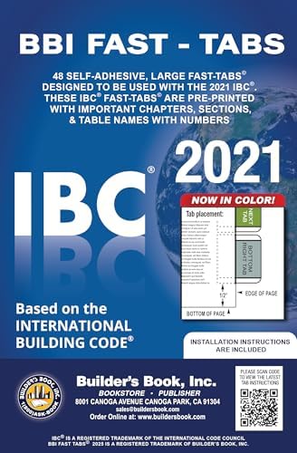 2021 International Residential Code (IRC) Fast Tabs: Builder's