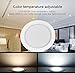LIGHTEU Mi Light Color Changing Ceiling Light 15W LED RGB+CCT Dual White Recessed Downlight Waterproof Include Constant Current&Voltage Driver (15W-CCT-WP)