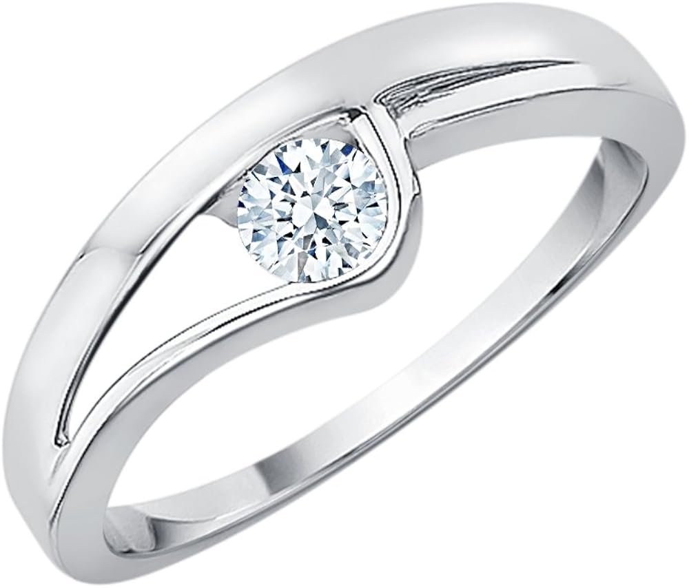 Diamond Promise Ring in 14K White Gold (1/5 cttw) (GHColor, I2/I3