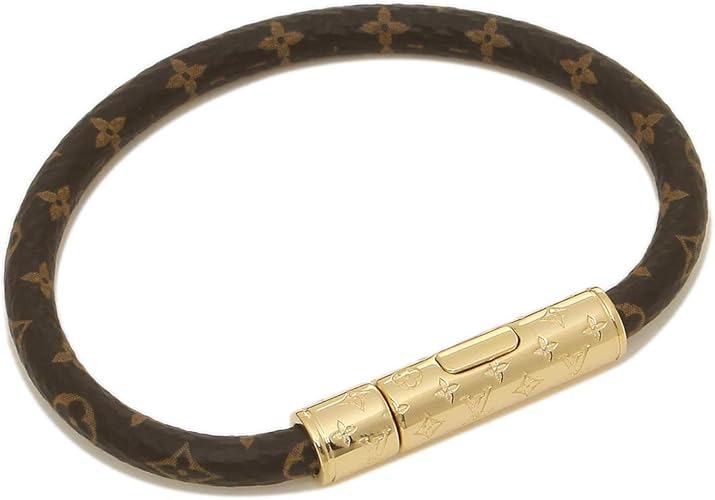 Amazon ルイヴィトン ブレスレット アクセサリー レディース Louis Vuitton M6334 ブラウン ゴールド サイズ17 並行輸入品 ジュエリー 通販