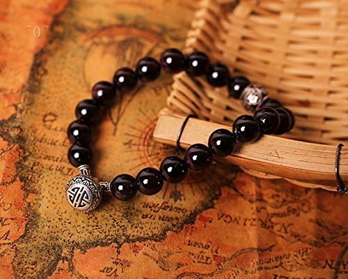AAA grade Garnet handmade 925 sterling silver bracelet new personalities the perfect neutral men and women jewelry