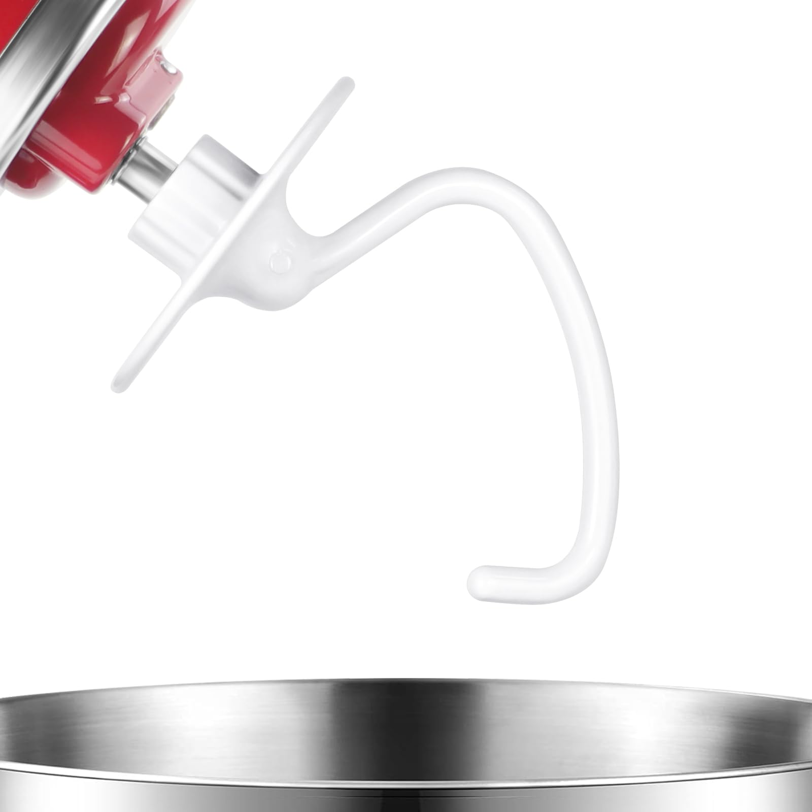 Coated Dough Hook for KitchenAid Mixer - K45DH Replacement Attachment for KitchenAid K45 K45SS KSM90 KSM150 Tilt-Head Stand Mixers, 4.5/5.0 Quart Bowel