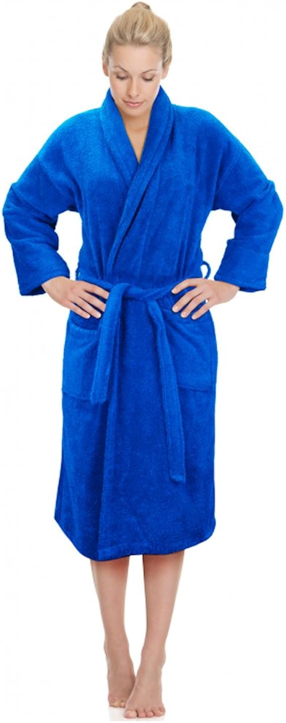 Star and Stripes Bright Royal Blue Bathrobe in L/XL Amazon.co.uk Clothing