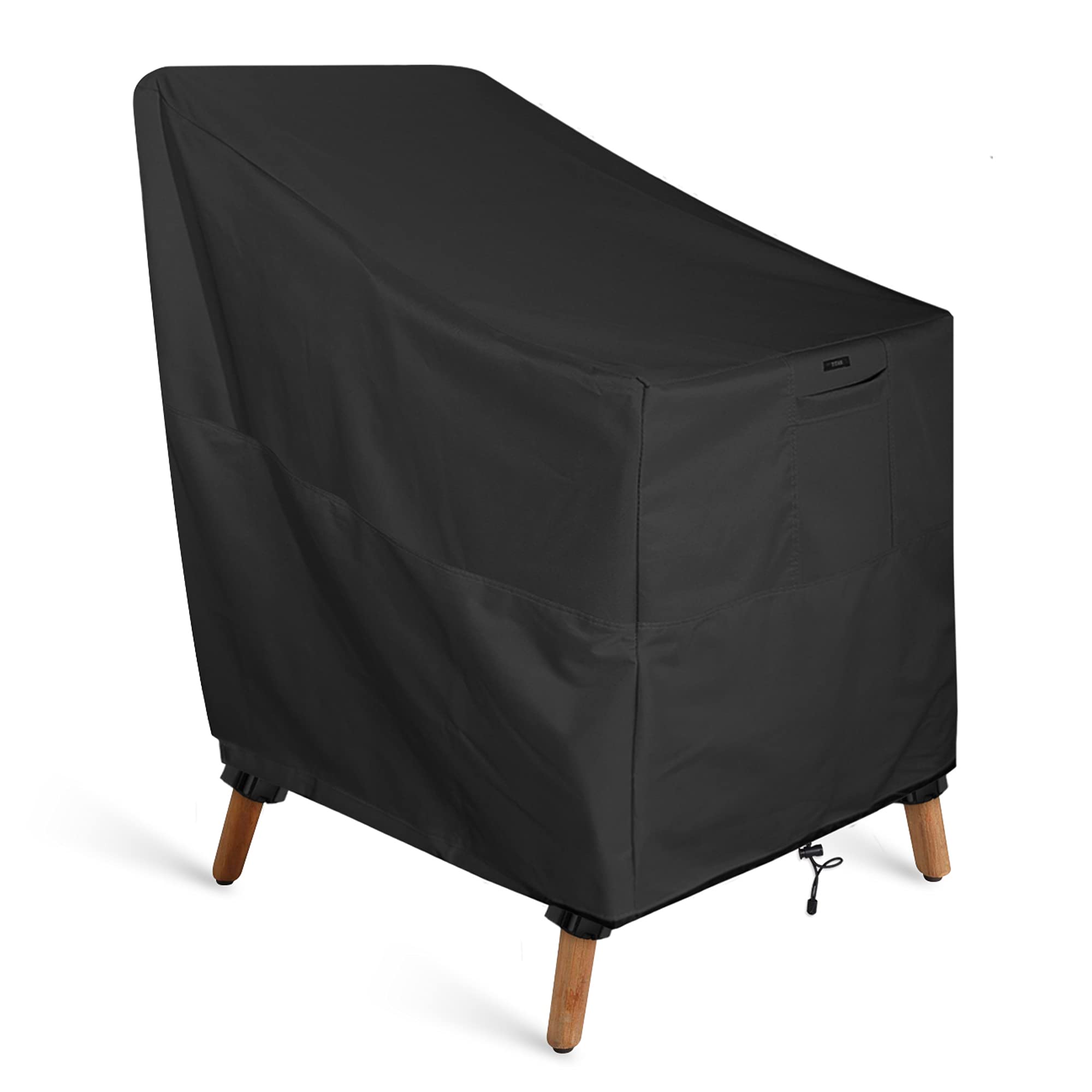 KHOMO GEAR - PANTHER Series - Patio Chair Cover - Heavy Duty Premium Outdoor Furniture Cover - Black
