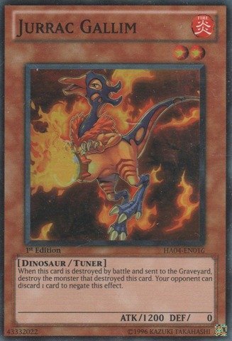 Yu-Gi-Oh! - Jurrac Gallim (HA04-EN016) - Hidden Arsenal 4: Trishulas Triumph - Unlimited Edition - Super Rare