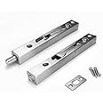 V-CORME (2-Pack) 304 Stainless Steel 6“(15cm) Security Door Bolt Latch, Double Door Lever Action Flush Bolt Latch, French Door Slide Bolt Lock, Brushed Finish