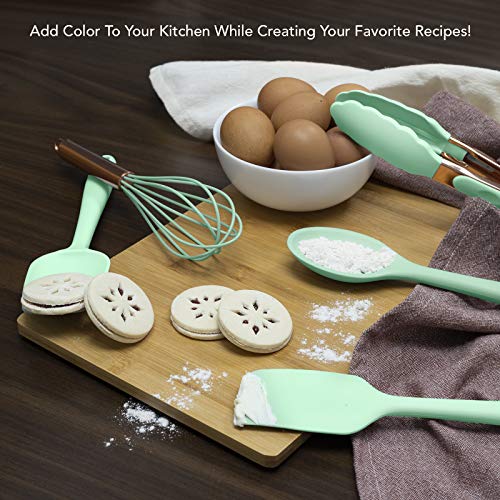 Cook with Color Silicone Cooking Utensils, 5 Pc Kitchen Utensil Set