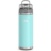 THERMOS ICON SERIES, Stainless Steel Water Bottle with Spout - 24 Ounce, Sea Green - Vacuum Insulated Water Bottle with Lid