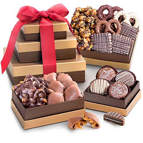 Chocolate, Caramel and Crunch Gift Tower