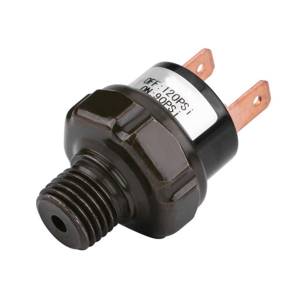 Mintice 12V Heavy Duty 90-120 PSI Pressure Control Switch Valve Air Compressor Horn Pump Car Train Regulator 1/4" NPT