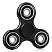 Tri Fidget Hand Spinner Toy Stress Reducer Ultra Durable High Speed Ceramic Bearing Fidget Finger Toy Guarantee 1 Min Spin Time Perfect for ADD ADHD Anxiety Autism And Stress Relief (BLACK)