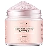 Aprilis Cherry Teeth Whitening Powder, Natural & Organic, Rich in Vitamin C, Non-Abrasive and Safe on Enamel, 1 oz