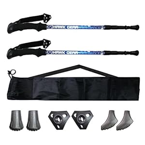 HAWK GEAR (ホークギア) 超軽量アルミトレッキングポール 52cm 200g