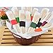 Gmark Eco-friendly Wooden Sporks 200 ct, Disposable Spoon Fork 2-in-1 Cutlery, 6.25
