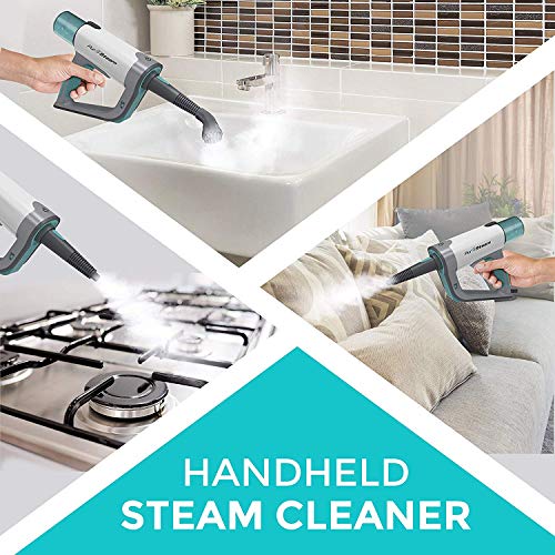Steam Mop Cleaner ThermaPro Elite 12 in 1 for Hardwood/Tiles/Vinyl/Carpet - Easy-Detachable Handheld Steam Cleaner for Kitchen - Garment - Furniture and Clothes, Multifunctional Whole House Steamer