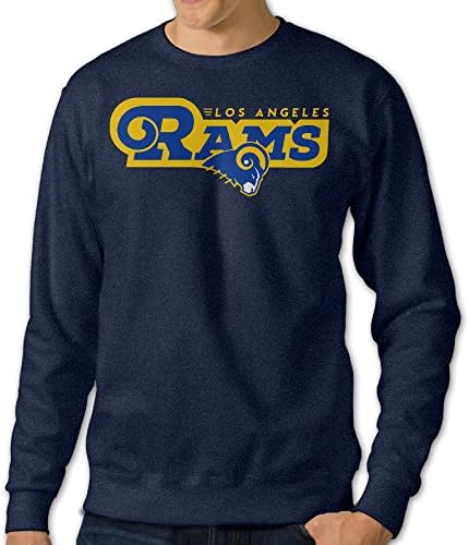 Kamifa Los Angeles Ram Men's Pullover Hoodie Navy SizeX-Large