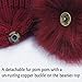 Womens Straw Hat Wide Brim Floppy Beach Cap Adjustable Sun Hat for Women UPF 50+ (Burgundy)