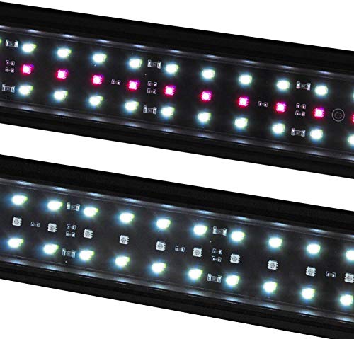 VivaGrow DN DayNight RGB 24/7 Customize Automation Full Spectrum LED Aquarium Fish Tank Light Extendable Remote (48" - 52")