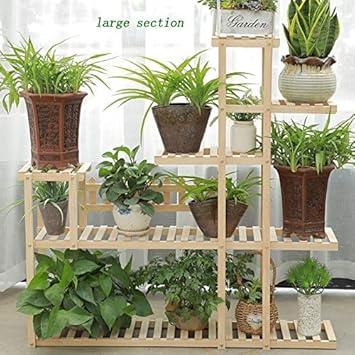 HBY Estante tridimensional de plantas de cuatro plantas, superior ...