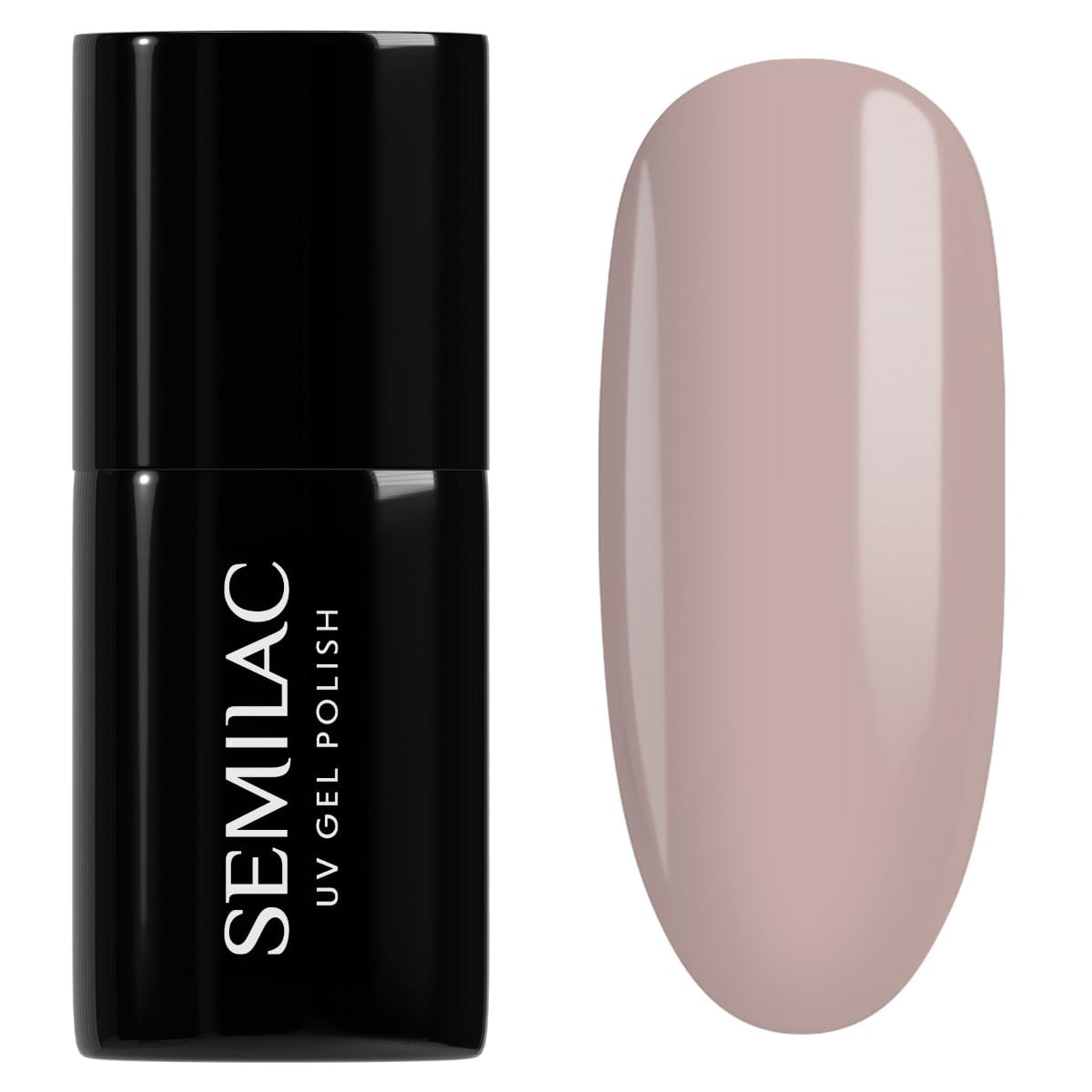 SEMILAC Gel Nail Polish 220 Nugat Beige - Full Coverage Gel Polish - Soak Off Easy To Use LED/UV Nail Lamp - Long Lasting Manicure and Pedicure up to 3 weeks