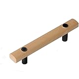 Wooden Door Handles, Solid Oak Bar Handles for Kitchen Cupboard Cabinet