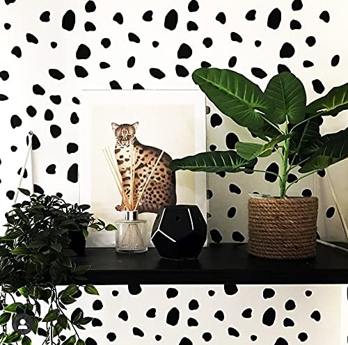 Dalmatian Spots Wall Stencil | Large Home Decorating Stencil | for Painting Walls , Floors, Fabrics and Furniture | Home Decor Art Stencil | Reusable Plastic