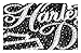 Harley-Davidson Glitter & Rhinestones Graceful H-D Script Decal DC117804