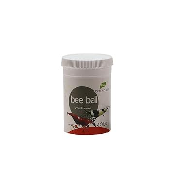 Borneo Wild Bee Ball keramische Kugeln aus Bambuskohle Spezialfutter für Baby- und Junggarnelen 100gr