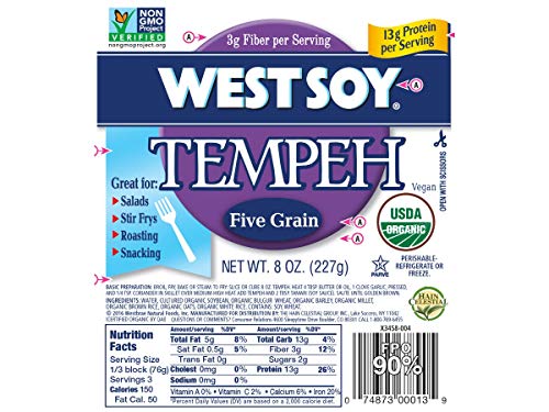 Hain Five Grain Tempeh, 8 Ounce -- 12 per case.