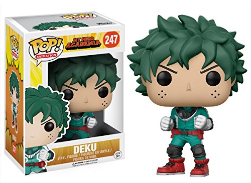 Funko Pop! Anime: My Hero Academia - Deku Vinyl Figure (Bundled with Pop BOX PROTECTOR CASE)