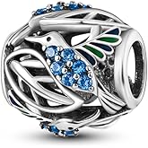 Parmuz 925 Sterling Silver Charm for Bracelet Necklace Dangle Love Mom Ocean travel Butterfly Party Charm Beads Pendants DIY Jewelry for Women