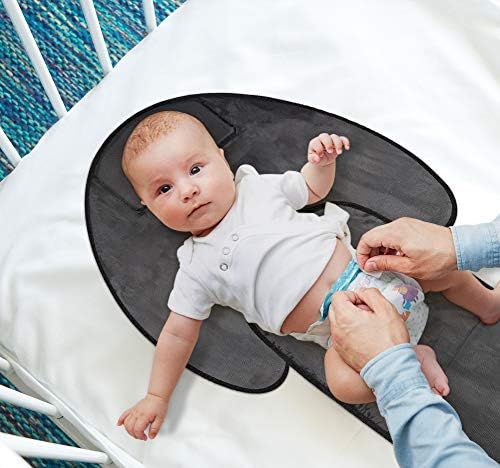 diaper changing pad with barrier