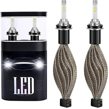 JKCOVER LED H11 H8 H9 Headlight Bulbs with Advanced CREE Chip and All In One Fanless Conversion Kit - 80W 6000K 9600Lm(40W 4800LM Each Bulb)