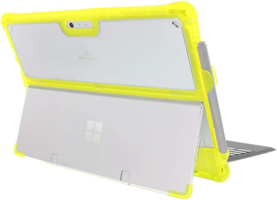Brenthaven Edge Case with Separate Protection Kickstand Cover Designed for Microsoft Surface Pro and Surface Pro 4 (Not Designed for The LTE) - for K-12 Students, Teachers and Kids - Yellow, Durable