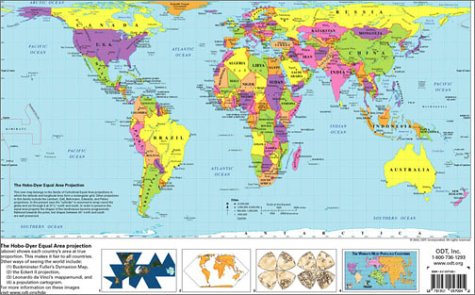 The Hobo Dyer Equal Area Projection The Hobo-Dyer Equal Area Projection: [World Map]: Odt, Inc: 9781931057110:  Books: Amazon.com